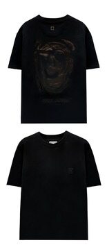 [우영미] 로고 메탈릭 그래픽 반팔 티셔츠 블랙 남성 티셔츠 W243TS04708B / TJ 썸네일 3