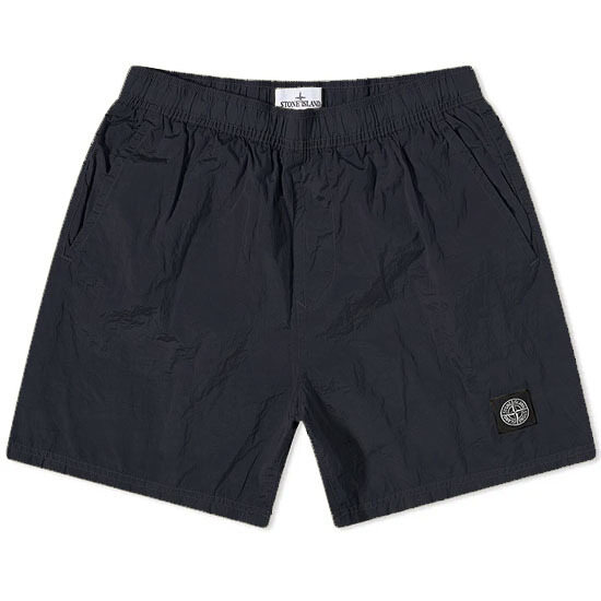 [스톤아일랜드] 1015B0943 V0065 로고패치 나일론 스윔 쇼츠 차콜 남성 팬츠 / TLSW - Stone Island
