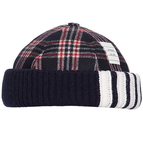 [톰브라운] MHC346A F0348 960 플란넬 브림 햇 레드화이트블랙 모자 / TTA - Thom Browne