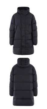 [스톤아일랜드] 23FW 791570323 V0020 와펜패치 가먼트 다이드 크링클랩스 롱 점퍼 네이비 남성 자켓 / TTA 썸네일 3