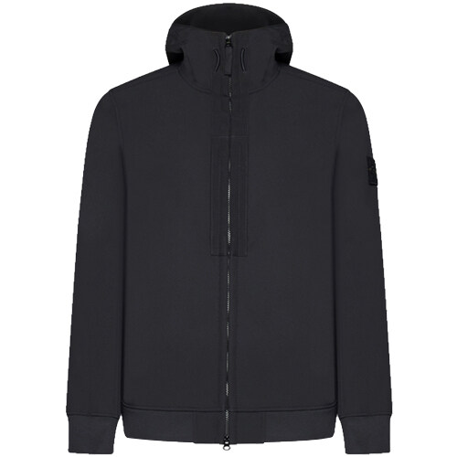 [스톤아일랜드] 23FW 7915Q0122 V0029 와펜패치 소프트쉘 자켓 블랙 남성 자켓 / TTA - Stone Island