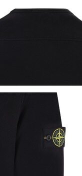 [스톤아일랜드] 23FW 791562420 V0029 와펜패치 브러쉬드 코튼 크루넥 맨투맨 블랙 남성 맨투맨 / TJ 썸네일 4