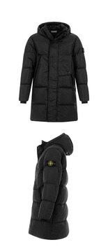 [스톤아일랜드] 23FW 791570323 V0029 와펜패치 가먼트 다이드 크링클랩스 롱 점퍼 블랙 남성 자켓 / TLS 썸네일 3