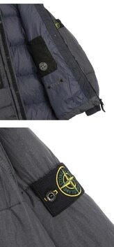 [스톤아일랜드] 23FW 791540723 V0062 와펜패치 가먼트 다이드 크링클랩스 후드 점퍼 카키그레이 남성 자켓 / TJ 썸네일 4