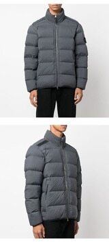 [스톤아일랜드] 23FW 791544028 V0062 심리스 터널 나일론 다운 패딩 다크그레이 남성 패딩 / TLS 썸네일 3