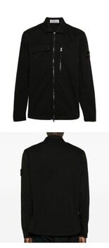 [스톤아일랜드] 24SS 801510210 V0029 와펜패치 셔츠 자켓 블랙 남성 자켓 / TJ 썸네일 3