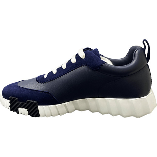 [에르메스] H221898Z HI4 바운싱 카프스킨 스웨이드 고트스킨 스니커즈 마린 남성 슈즈 / TEO - Hermes