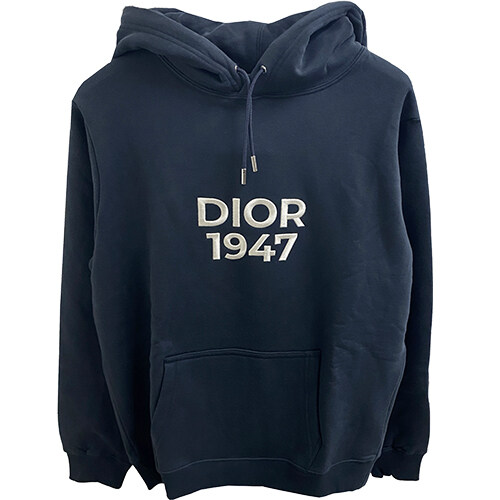 [디올] 413J691B0531 580 1947로고 코튼 후드티셔츠 네이비블루 남성 티셔츠 / TJ - Christian Dior