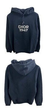[디올] 413J691B0531 580 1947로고 코튼 후드티셔츠 네이비블루 남성 티셔츠 / TJ 썸네일 3