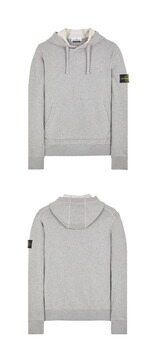 [스톤아일랜드] 23FW 791564151 A0M64 와펜패치 후드 그레이 남성 티셔츠 / TEO 썸네일 3