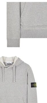 [스톤아일랜드] 23FW 791564151 A0M64 와펜패치 후드 그레이 남성 티셔츠 / TEO 썸네일 4