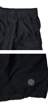 [스톤아일랜드] 24SS 8015B0946 A0029 로고패치 나일론 스윔팬츠 블랙 남성 팬츠 / TLS 썸네일 4