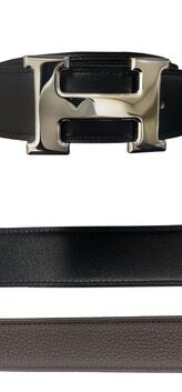 [에르메스] H064544CK05 H073967CAAB 아르장 H 버클 리버시블 레더 스트랩 32mm 팔라듐 하드웨어 느와르 초콜릿 벨트 / TEO 썸네일 4