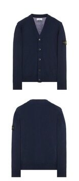 [스톤아일랜드] 24SS 8015516B2 V0020 와펜패치 브이넥 가디건 블랙 남성 자켓 / TEO 썸네일 3