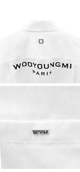 [우영미] W241SH07811W 코튼 백로고 셔츠 화이트 남성 셔츠 / TJ 썸네일 4