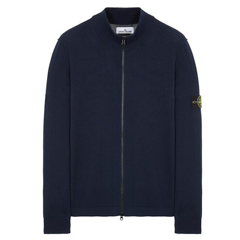 [스톤아일랜드] 24SS 8015542B2 V0020 와펜 면집업 가디건 네이비 남성자켓 / TJ - Stone Island