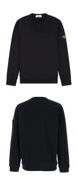 [스톤아일랜드] 24FW 811562420 V0029 와펜패치 브러쉬드 코튼 크루넥 맨투맨 블랙 남성 맨투맨 / TJ 썸네일 3