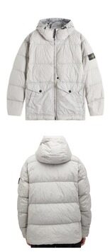 [스톤아일랜드] 24FW 811540723 V0060 와펜패치 가먼트 다이드 크링클랩스 후드 점퍼 그레이 남성 자켓 / TFS 썸네일 3