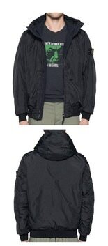 [스톤아일랜드] 24FW 811540823 V0029 와펜패치 가먼트 다이드 크링클랩스 리나일론 패딩 블랙 남성 패딩 / TJ 썸네일 3