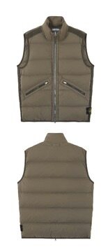 [스톤아일랜드] 24FW 8115G0828 V0075 와펜패치 심리스 터널 나일론 다운 베스트 브라운 남성 자켓/ TJ 썸네일 3