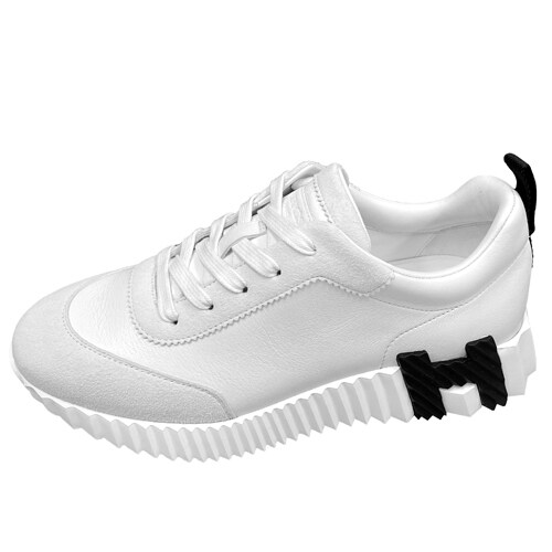 [에르메스] 바운싱 카프스킨 스웨이드 고트스킨 스니커즈 블랑 여성 슈즈 H242212Z 90 / TEO - Hermes
