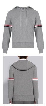[톰브라운] 코튼 밀라노 암밴드 후드 자켓 라이트그레이 남성 자켓 MKT008A Y3007 055 / TEO 썸네일 3