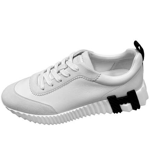 [에르메스] 바운싱 카프스킨 스웨이드 고트스킨 스니커즈 블랑 여성 슈즈 H242250Z 90 / TPM - Hermes
