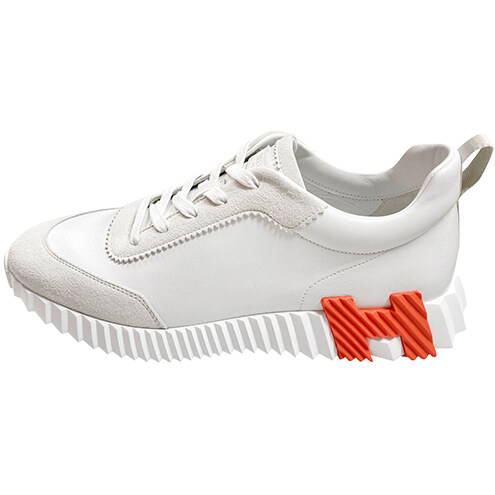 [에르메스] 바운싱 카프스킨 스웨이드 고트스킨 스니커즈 블랑 남성 슈즈 H221898Z H94 / TRN - Hermes