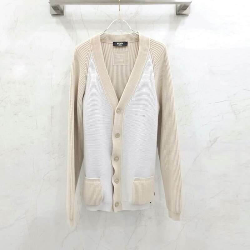 [럭스유] 50 / 펜디 컬러 블록 니트 가디건 FZC498 - Fendi