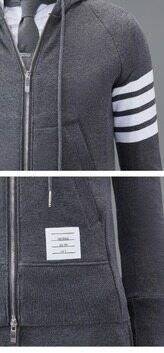 [톰브라운] 엔지니어드 4선완장 후드집업 다크그레이 남성 자켓 MJT022L 00535 025 / TEO 썸네일 4