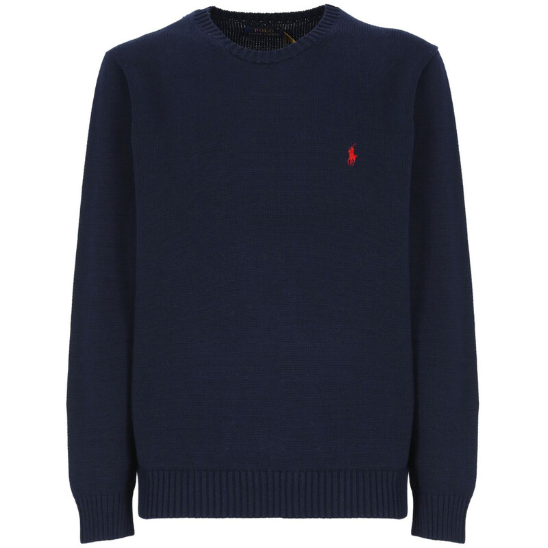 25SS 포니 자수 니트 네이비 710810846 001 - Polo Ralph Lauren