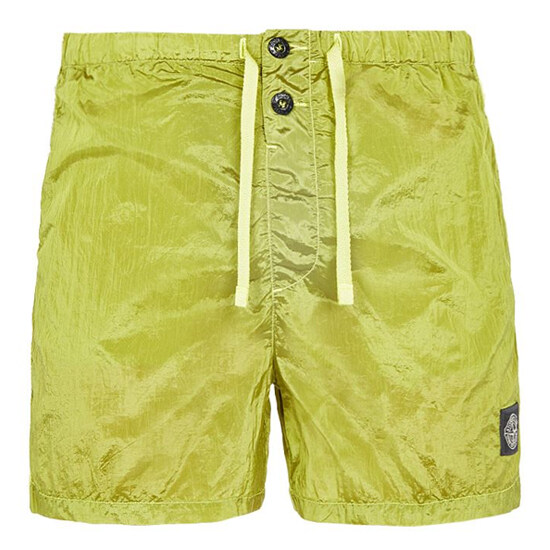 [스톤아일랜드] 22SS 7615B0643 V0031 로고 패치 스윔팬츠 라임 남성 팬츠 / TJ - Stone Island