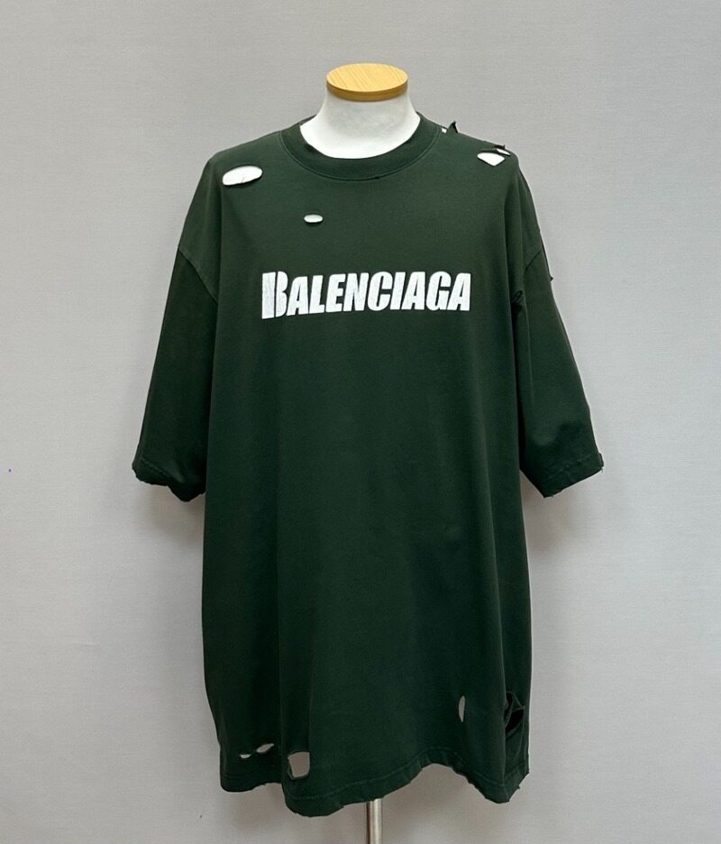 발렌시아가 캡스 빈티지 로고 코튼 반팔티 ( 110 )  - Balenciaga