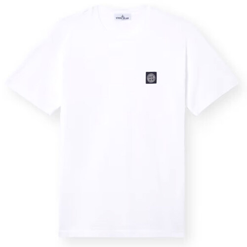 [스톤아일랜드] 25SS 패치로고 클래식 반팔 티셔츠 화이트 남성 티셔츠 K1S152100039 S0013 V0001 / TLC - Stone Island