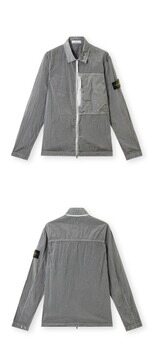 [스톤아일랜드] 25SS 와펜패치 나일론 에코닐 오버 셔츠 자켓 펄그레이 남성 자켓 K1S151200005 S0019 V0061 / TLC 썸네일 3