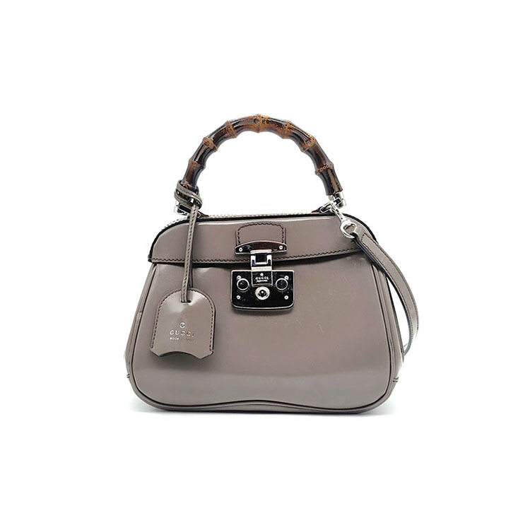 구찌 브러시드 뱀부 탑핸들 숄더백 (353522) L826622 - Gucci