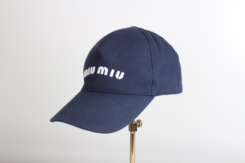 미우미우 볼캡 네이비 M - Miu Miu