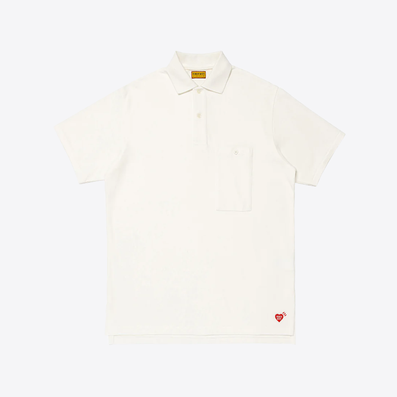 휴먼메이드 빅 폴로 반팔 티셔츠 (화이트) HM29CS025 - Human Made