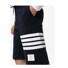 (국내발송) 26SS 톰브라운 사선 루프백 스웨트 쇼츠 네이비 MJQ012H 00535 461 썸네일 5