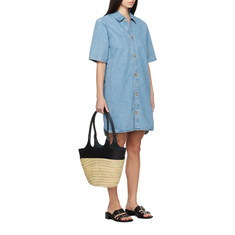 A.P.C. 아페쎄 여성 Venezia 데님 반팔 원피스 (페일블루) COGYH F35098 IAB 썸네일 3