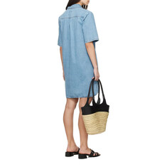 A.P.C. 아페쎄 여성 Venezia 데님 반팔 원피스 (페일블루) COGYH F35098 IAB 썸네일 4