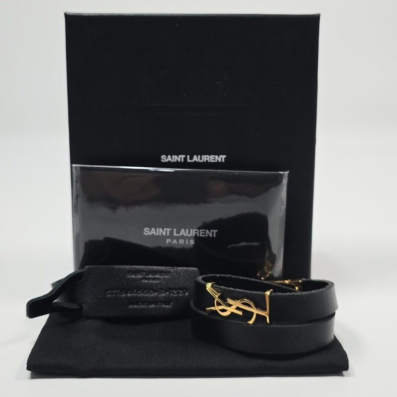생로랑 모노그램 더블 랩 팔찌 - Saint Laurent