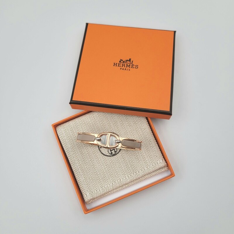 에르메스 여성 팔찌 미니 클릭 샹달 브레이슬릿 로즈 골드 마롱 글라세 H209000FO19 - Hermes