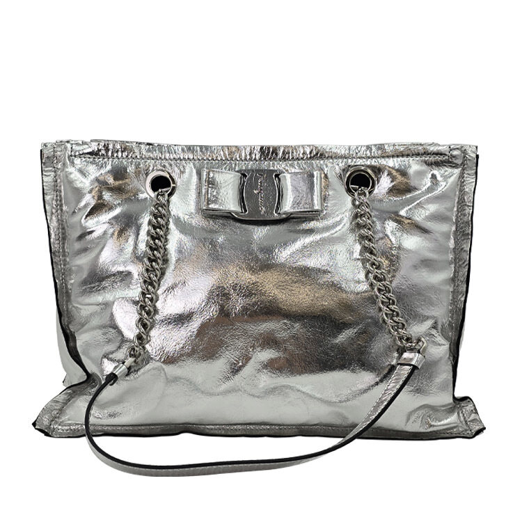 페레가모 비바 보우 메탈릭 숄더백 4663 21 0904 - Salvatore Ferragamo