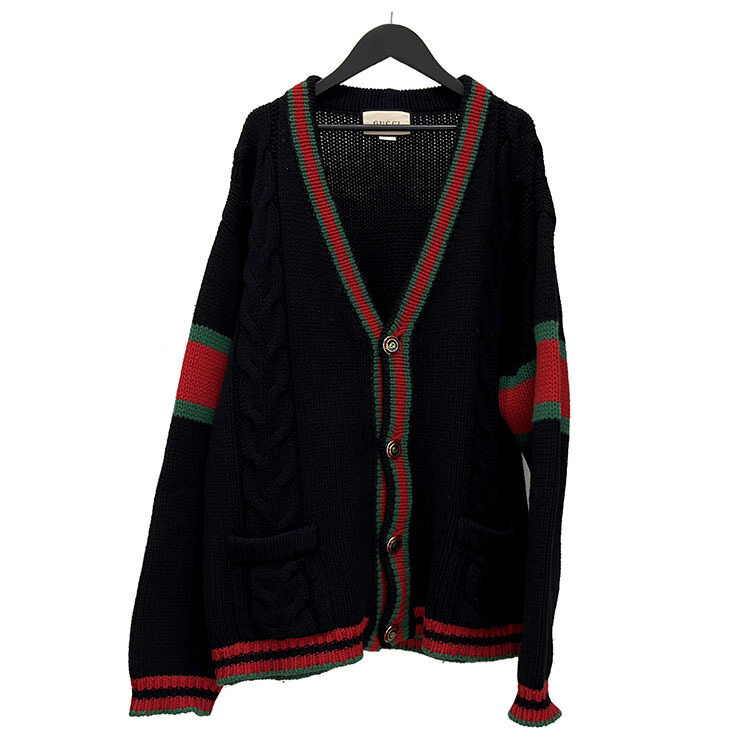 구찌 오버사이즈 케이블 니트 가디건 (497037) 52825023 - Gucci