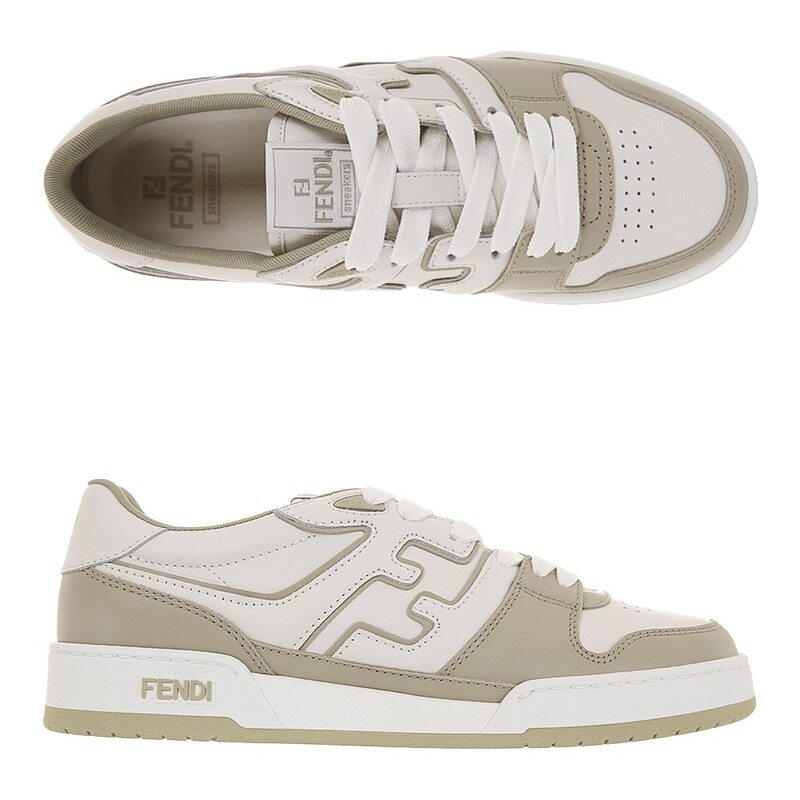 펜디 25SS FF 로고 레더 매치 스니커즈 7E1643 AOMN F1RT4 - Fendi