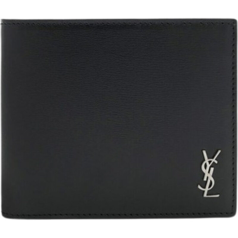 생로랑 607727 1JB0E 1000 타이니 모노그램 은장 블랙 반지갑 [국내발송] - Saint Laurent