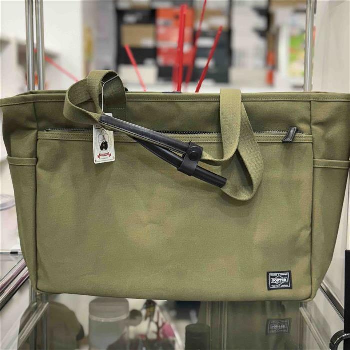 요시다포터 X MONOCLE TRAVEL TOTE 올리브 - Yoshida Porter