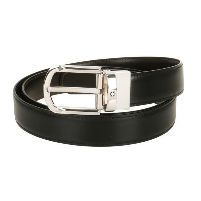 몽블랑 트위스트 버클 남성 양면 벨트 / MB111080 - Montblanc