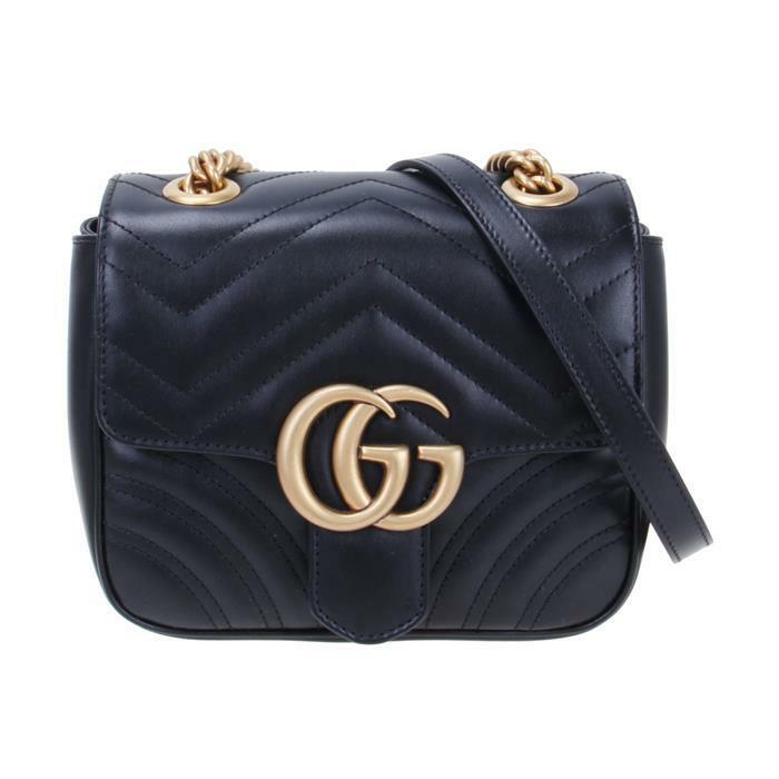 구찌 GG 마몽 마틀라세 미니 백 / 739682 AABZC 1000 - Gucci